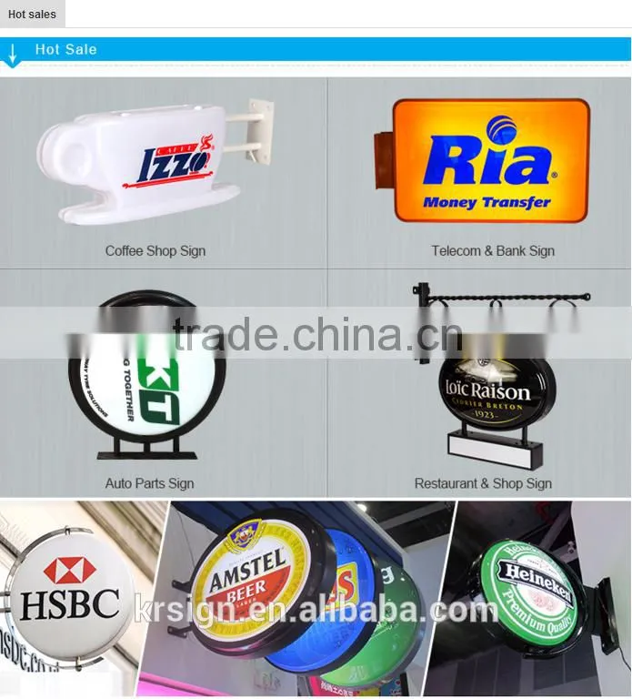 Outdoor waterproof thermoforming shop advertising light box