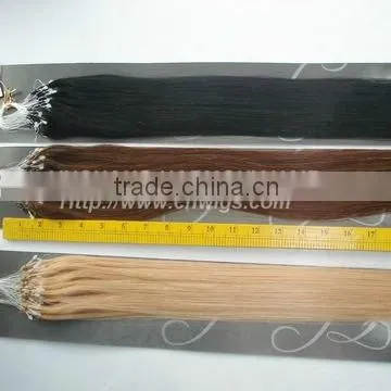 TOP REMY micro rings loop wavy hair extensions