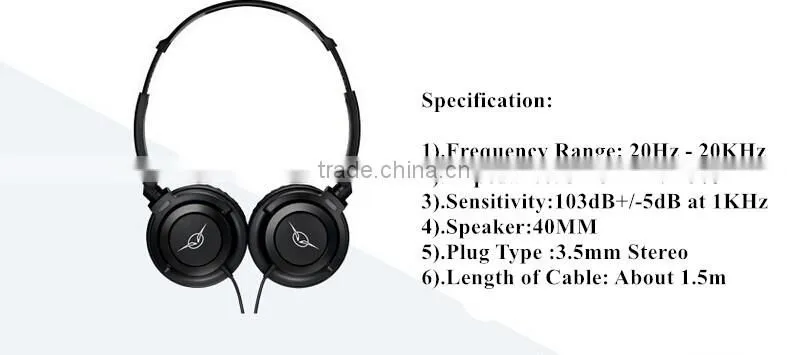 whole sale cheap head phone for computer accessory