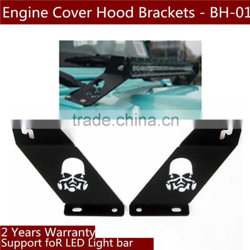 led work light bar mount bracket jeep hood bracket used for hood 20 inch bar jeep wrangler hood bracket