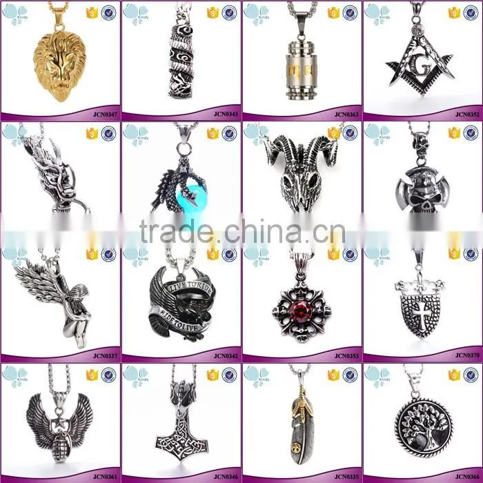 Hot sale gold plated jewelry stainless steel scriptures cross necklace pendant