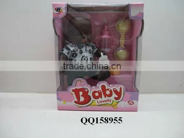 8 inch plastic baby doll 3 models cloth