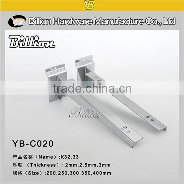 Metal Slatwall Glass Bracket Corner Glass Bracket