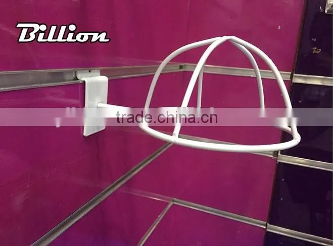 buy direct from china factory metal wire slatwall hat rack for Retail Store Display