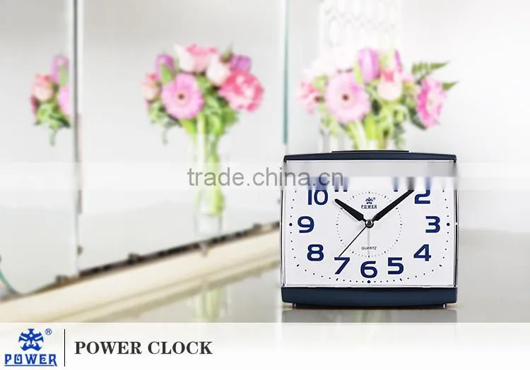 Black China Crystal Silver Clock For Kid Using With Bibi Bell and Sweep Movement on am pm clock