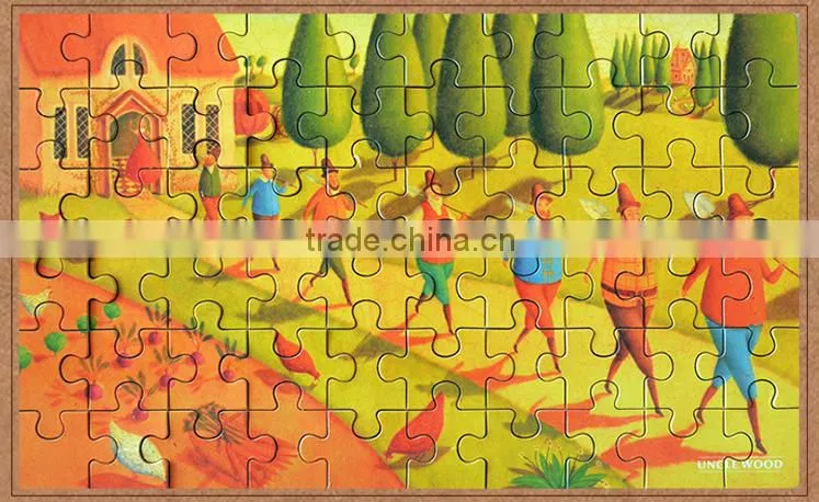 uncle wood(Germany ) 60 piece High quality puzzles jigsaw tin box packaging