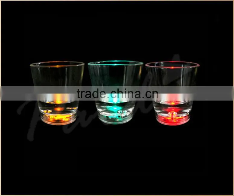 2OZ 60ML liquid activated led flashing shot glasses
