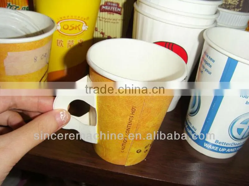 paper cup with handle forming machine/ coffee cup with handle machine