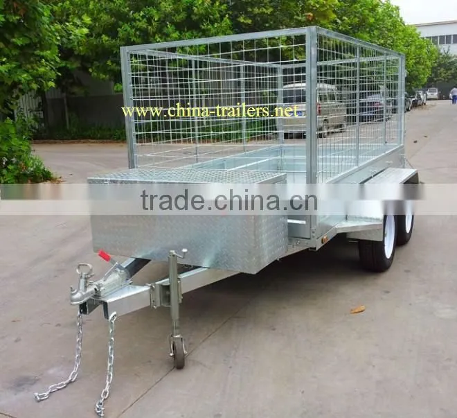 10*5 hot dipped galvanized box trailer