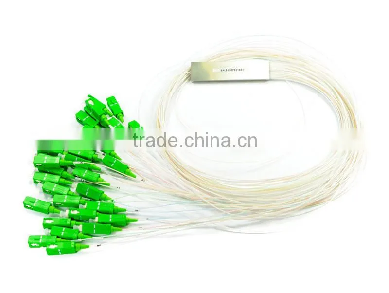 Free sample blockless 0.9mm 1M SC APC 1x32 PLC splitter