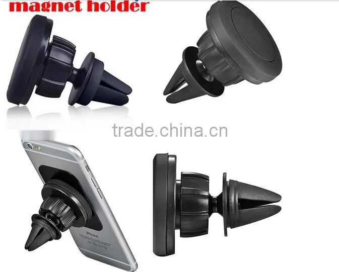 Hot selling new Magnetic Car Air Vent Phone Holder for phone universal and portable 360 defree air vent smartphone mount holder
