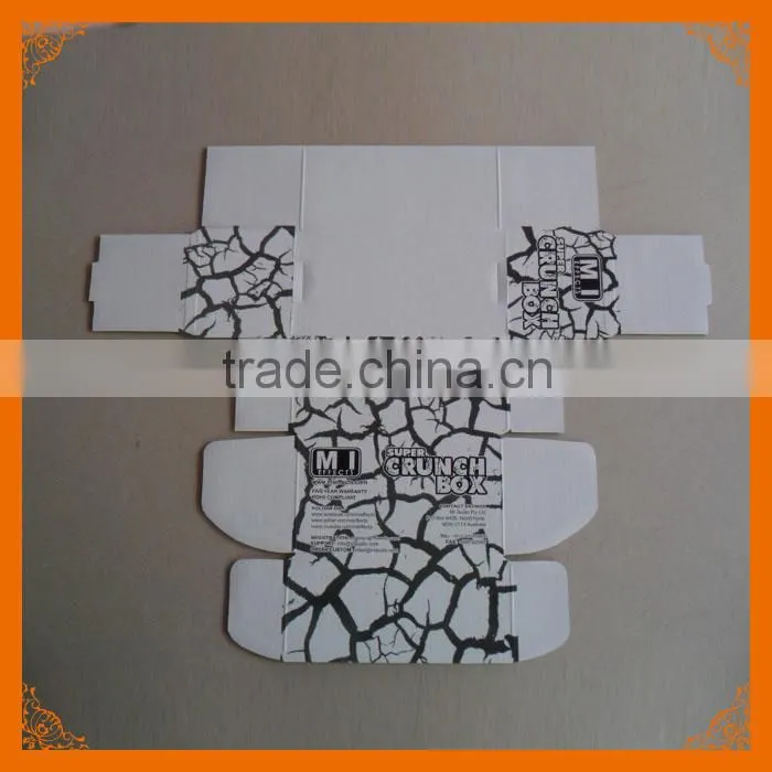 white paper corrugated box display