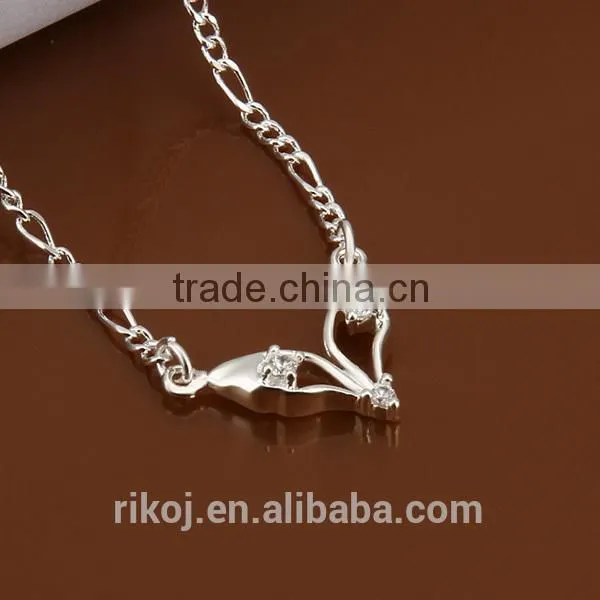 2015 Wholesale fashion jewellry 925 sterling silver chain ankle