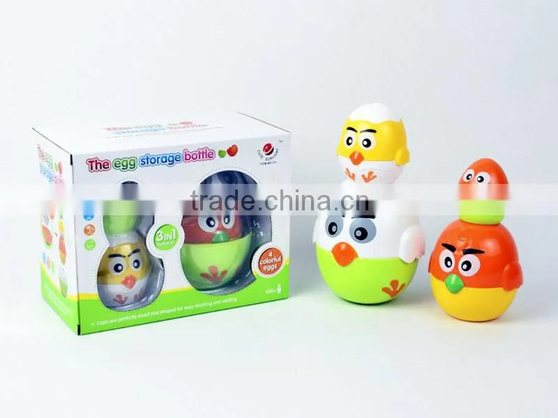 3 in 1 chick egg shape piggy bank stack Nested toy Happy kid toy