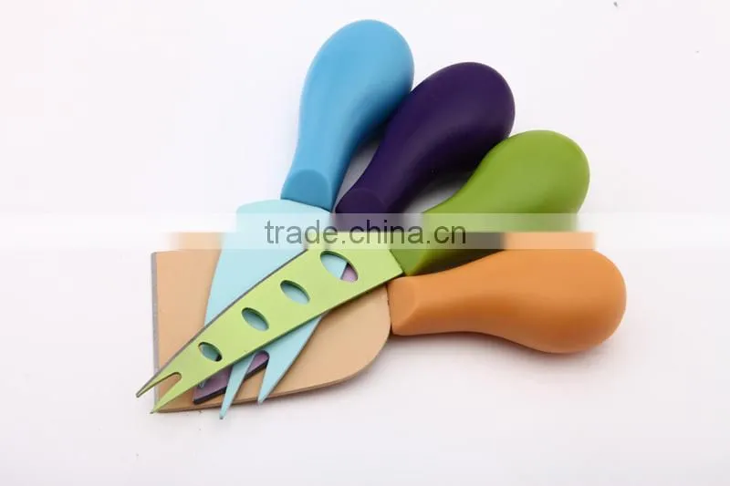 LFGB/FDA High quality and new product stainless steel cheese knife set