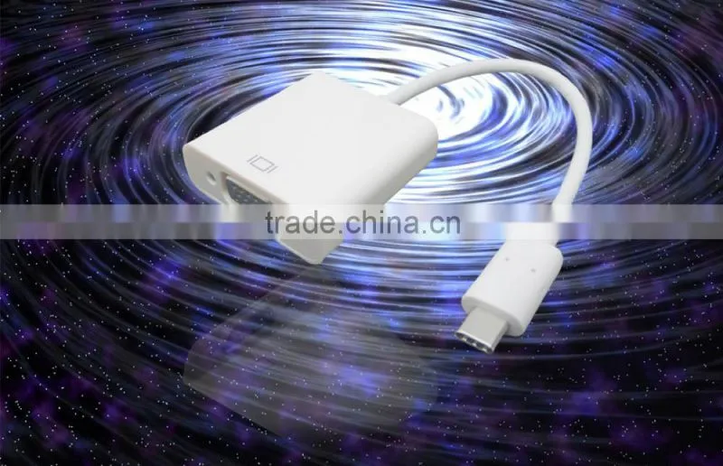 Hot sale USB3.1 Type C to VGA adapter and connector for macbook