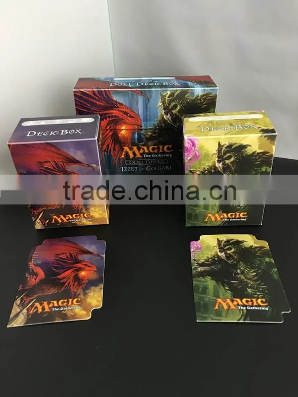 Dual Deck Box with CMYK printing for Izzet vs Golgari MTG