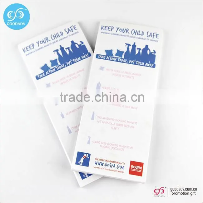 Promotion gift custom magnetic memo pad/ sticky memo pad /sticky note pad