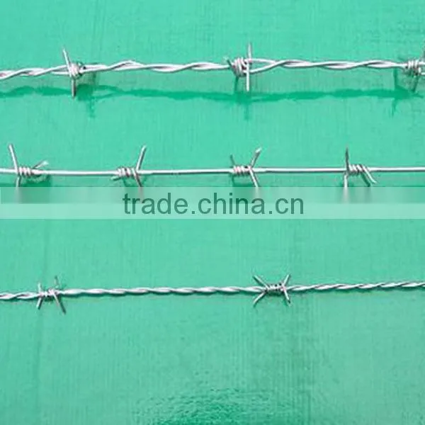 hot dipped galvanized barbed wire 12/14gauge