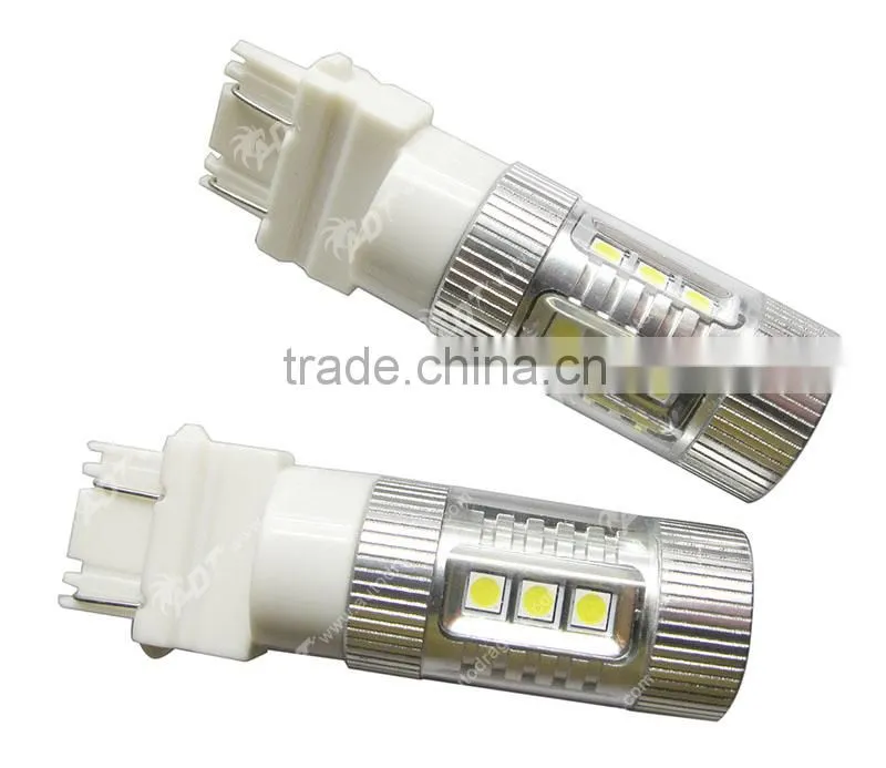 White 80W Car LED Brake Light, Rear Signal Lamp Bulb 3157 T25 P27/7W