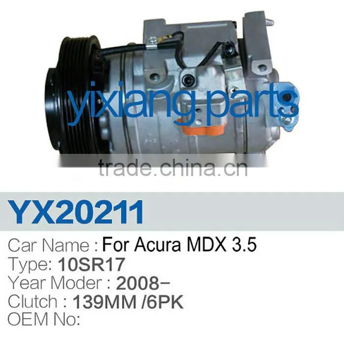 Stable Structure 10SR17 6PK Vehicle Air Conditioning Compressor For Honda