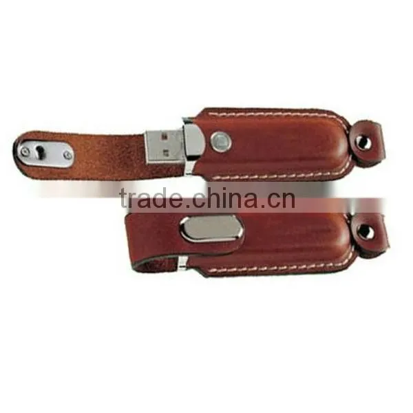high speed USB 2.0 leather 4GB USB flash drives