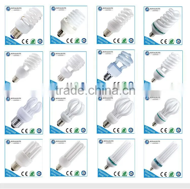 E27/B22 220V Energy Saving Bulb 25W/26W Half spiral CFL light 2700-6500k energy saving light bulb