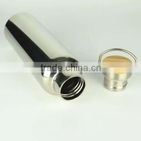 750ml Portable Single Wall Stainless Steel Water Drinking Bottle