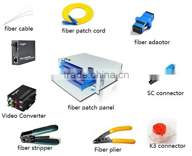 Outdoor/Indoor fiber optic 12 core optic fiber splice tray for odf
