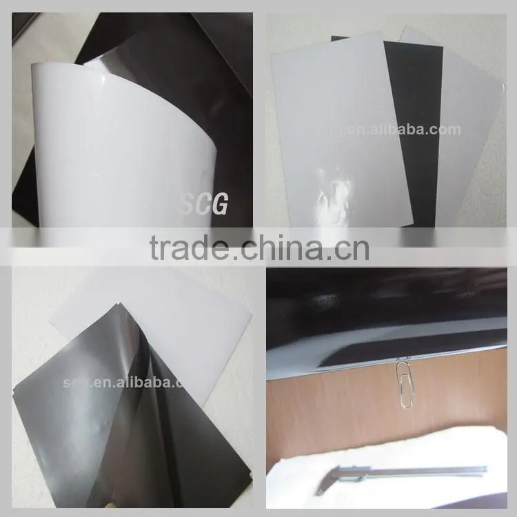 PVC backed rubber magnet