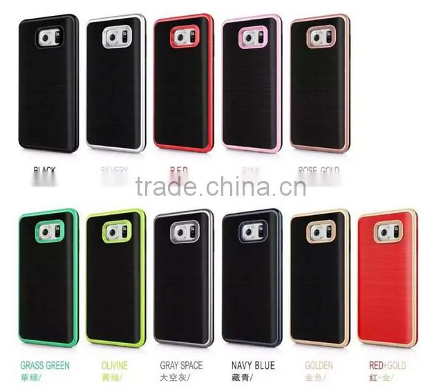 Hard back PC TPU bumper back cover for motomo Samsung s7 armor case custom case