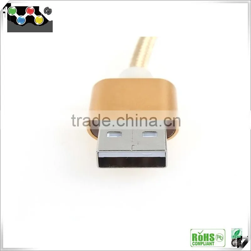 Factory New Products ! Fashion USB 2.0 Connector Cable, Two Sided Usb Cable for iPhone&Android Mobile Phone