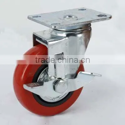 4'' Fixed PP caster with double ball bearing