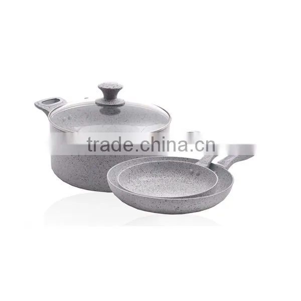 Marble coating cookware set