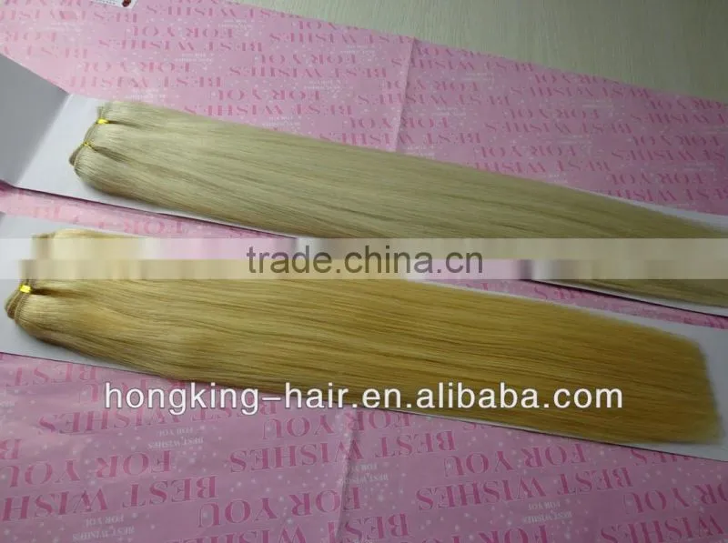 Wholesale price 100% human hair blond color human hair extensions in Qingdao
