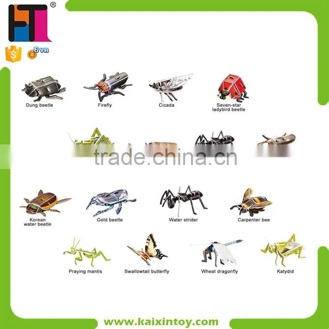 21 PCS London Bus Cheap Educational 3d DIY Puzzle
