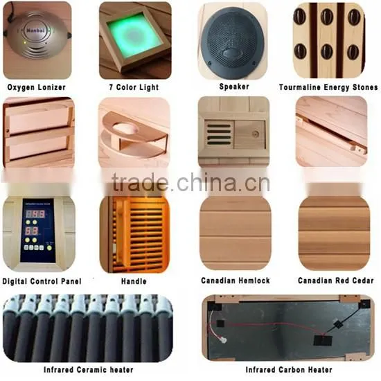 Sauna Rooms Type and Red Cedar Solid Wood Type small home sauna