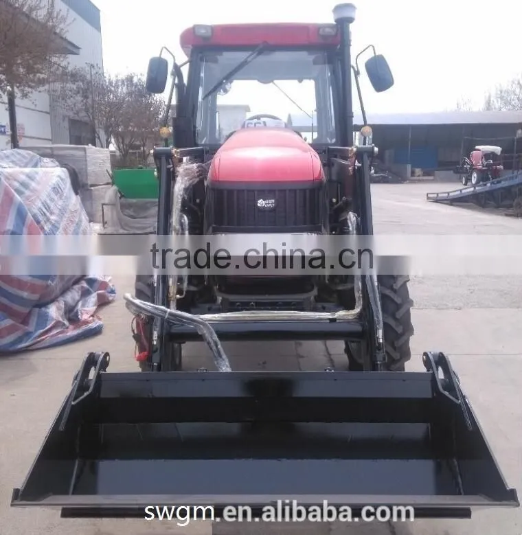 High quality DQ704 wheel tractor with TZ-8 Front end loader for sale