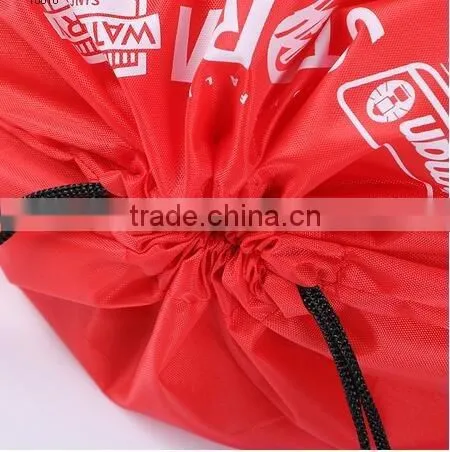 Hot promotion190T polyester drawstring bag