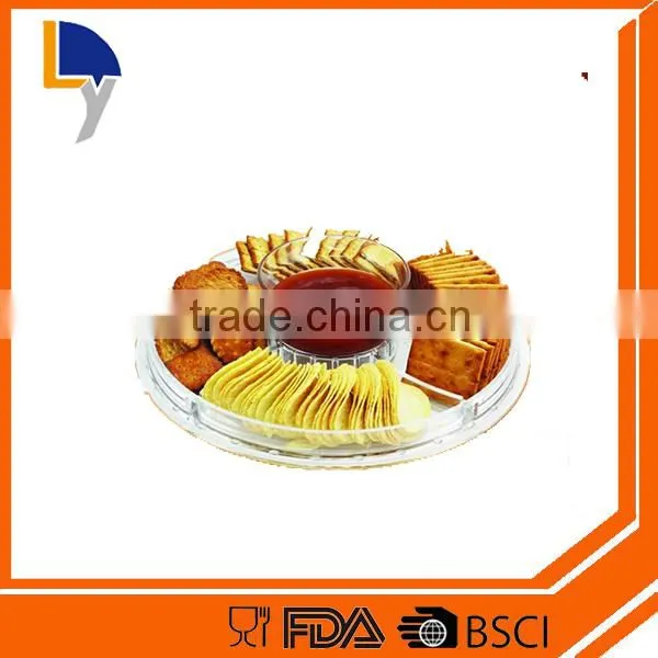 LANYI Factory Sale Custom Plastic Cake Stand Dessert Plate