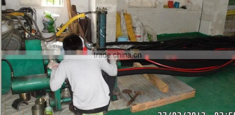 high wear resistance 85 bar concrete pump rubber hose with 4 wire layer
