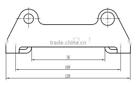 4-way ATV steel roller fairlead