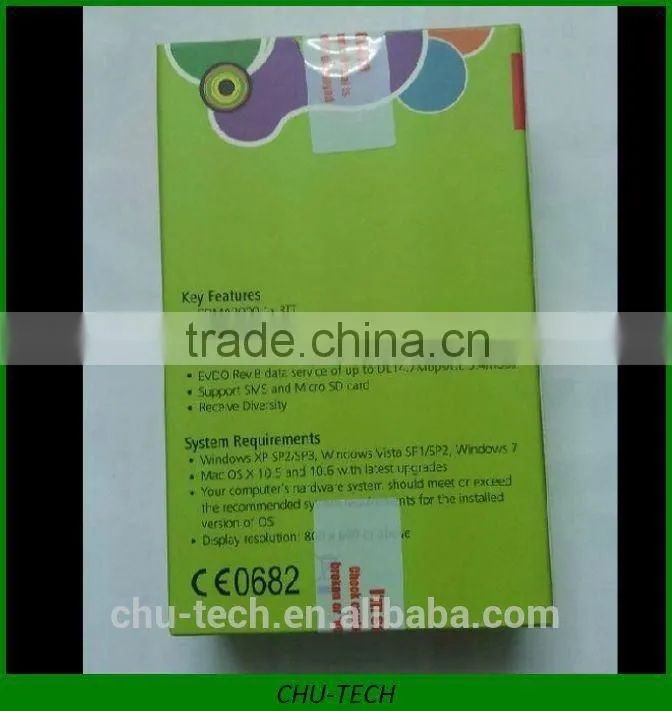 Unlocked Huawei EC306 Data Card ECDO Rev.B CDMA1X 3G wireless modem Upto 9.8 Mbps CDMA (Evdo) 800 MHz