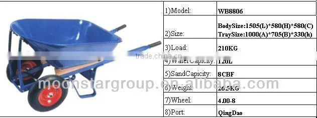 africa market heavy duty steel wheelbarrows WB3800