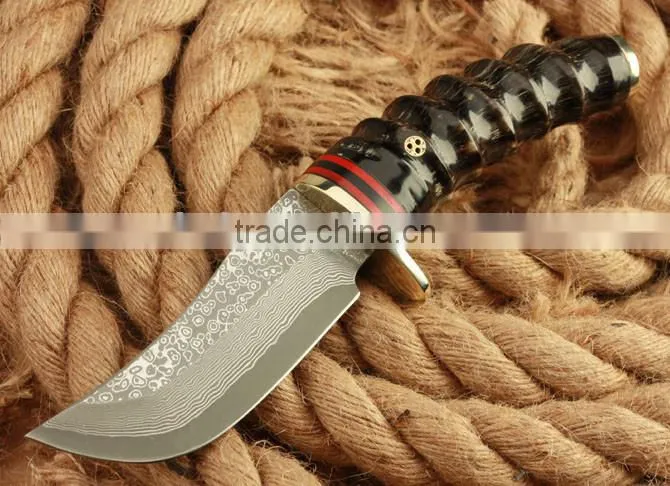 OEM new arrive Damascus straight knife for collection