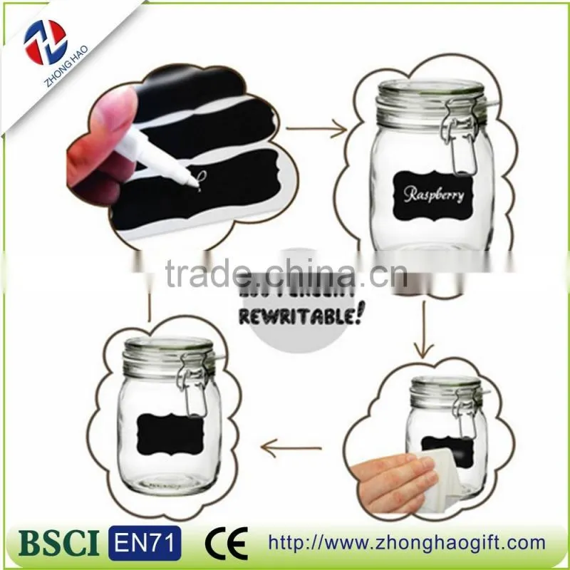 Promotional popular wholesale die cut chalkboard stickers