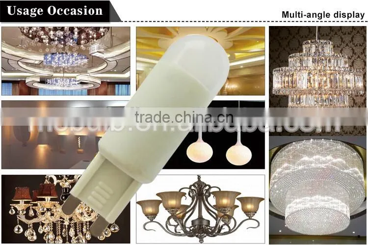 Haining Mingshuai LED G9 bulb light 110-240V TUV CE approved replace halogen G4 samll bulb