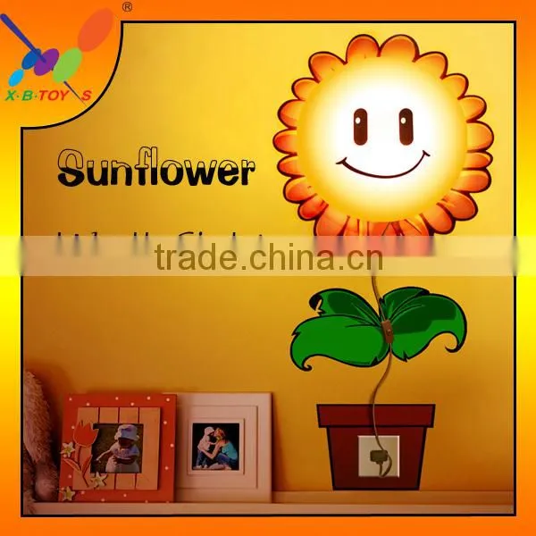 2014 hottest and new Design 3D Sunflower Wall Sticker Wall Light