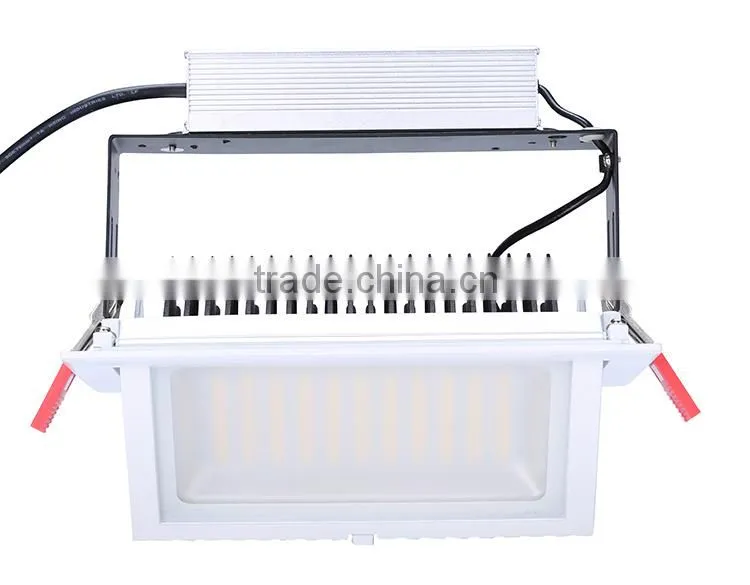 Excellent quality led windows shop light rectangular downlight 48w