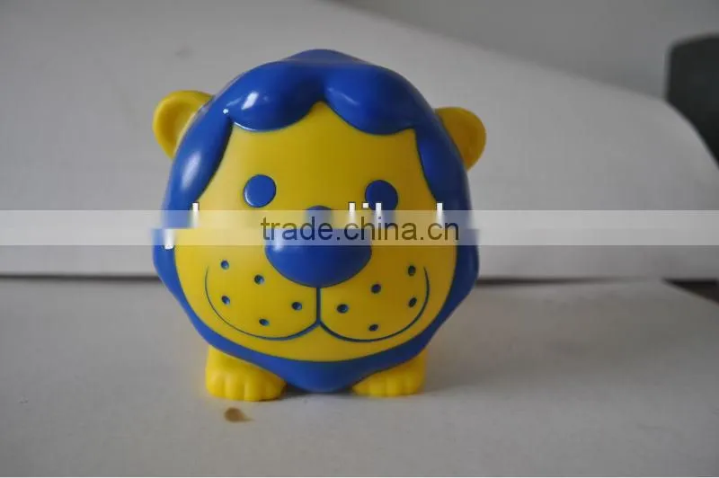 lion PVC action figure money box,plastic money box